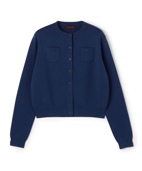 「CABaN」 ニットカーディガン X-SMALL ネイビー レディース CABaN 「CABaN」 ニットカーディガン X-SMALL ブルー レディース
