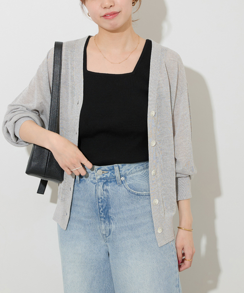 JOURNAL STANDARD 完売カラー　グレー　ヘアリーカーディガン JOURNAL STANDARD relume カーディガン 「WEB限定追加」サマー