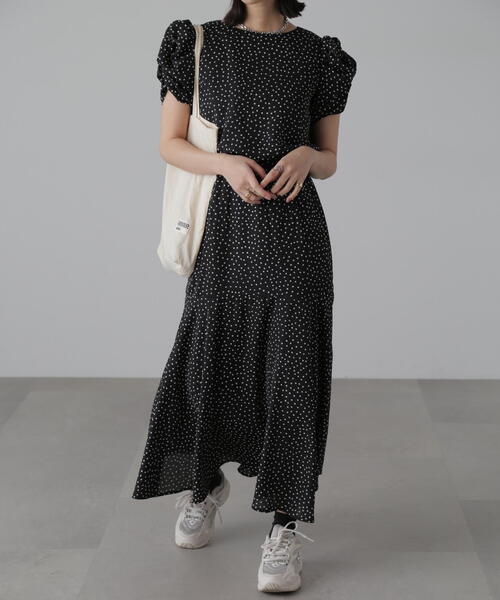 「FREE'S MART」 半袖ワンピース SMALL パープル系その他 レディース_画像4