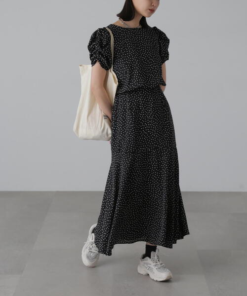 「FREE'S MART」 半袖ワンピース SMALL パープル系その他 レディース_画像6