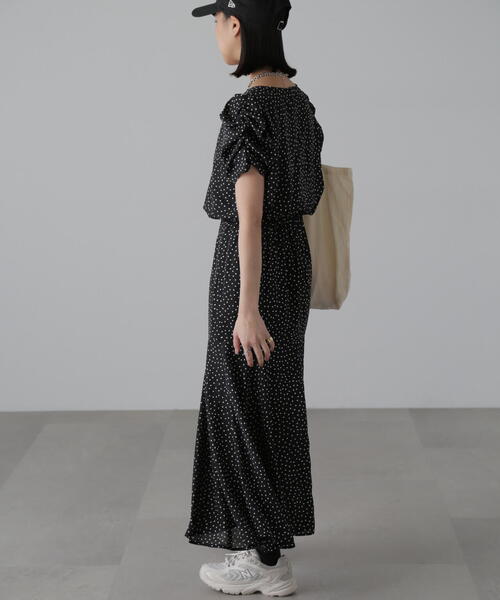 「FREE'S MART」 半袖ワンピース SMALL パープル系その他 レディース_画像8