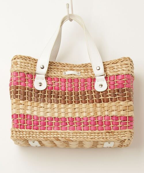 kate spade ベージュ/ブラック かごバッグ kate spade NEW YORK 「kate new york」 かごバッグ - ベージュ