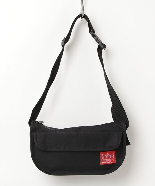BEAMS ブラック ウエストバッグ BEAMS 「BEAMS」 ウエストバッグ ONE SIZE ブラック メンズ