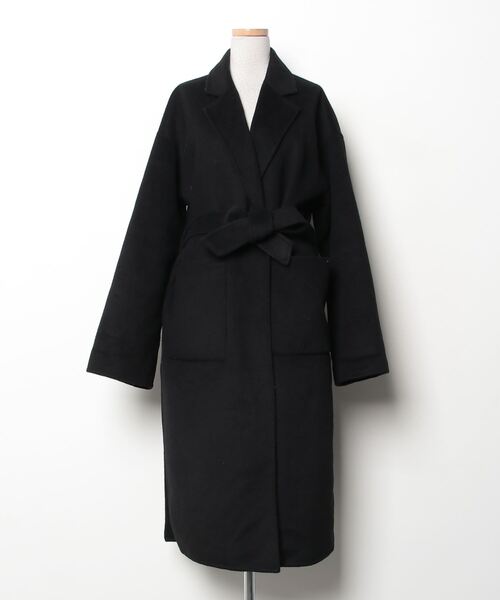 黒いチェスターコート ITEMS URBANRESEARCH（アイテムズ アーバンリサーチ） チェスター