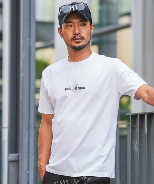 RTEG 刺繍ホワイトTシャツ Small アダムスジャグラー adamsJUGGLER（アダムスジャグラー） tシャツ RTEGリリー＆OEティー