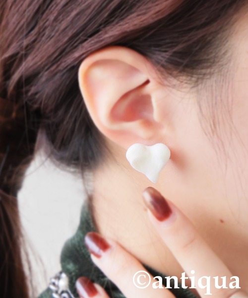 antiqua（アンティカ） ピアス フロッキー ハート ピアス レディース 