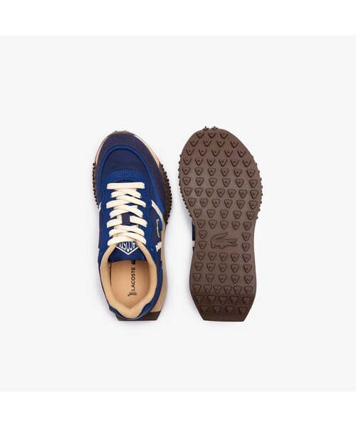 「LACOSTE」 ローカットスニーカー 23.5cm ネイビー レディース_画像4