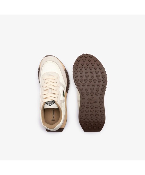 「LACOSTE」 ローカットスニーカー 23.5cm ネイビー レディース_画像9