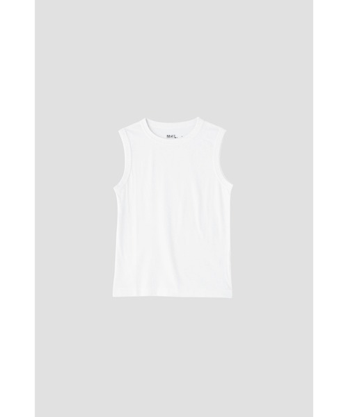 「MHL.」 ノースリーブトップス MEDIUM ホワイト メンズ