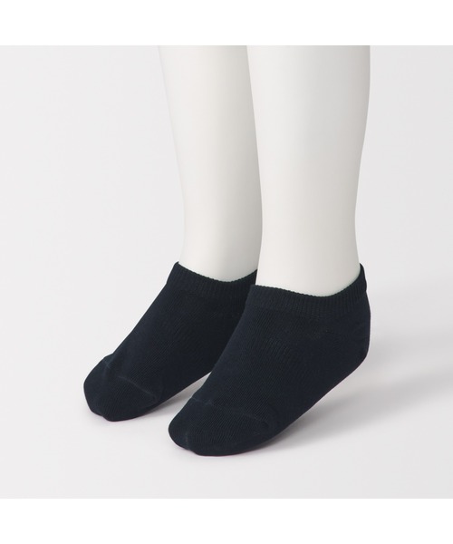 無印良品（MUJI） くるぶし 靴下 キッズ 足なり直角 スニーカーイン