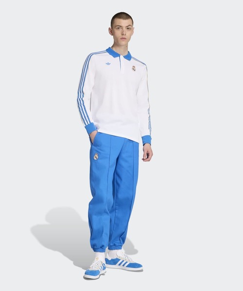 復刻アディダス レアル・マドリード ポロシャツ adidas ポロシャツ レアル・マドリード テラス アイコン 長袖