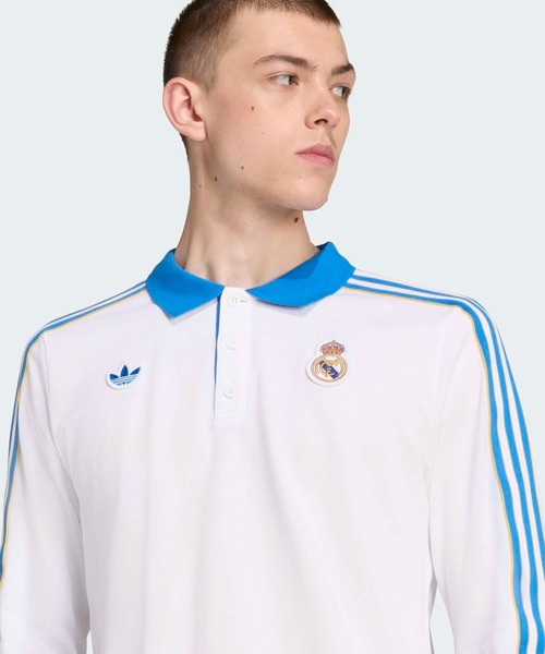 adidas ポロシャツ レアル・マドリード テラス アイコン 長袖