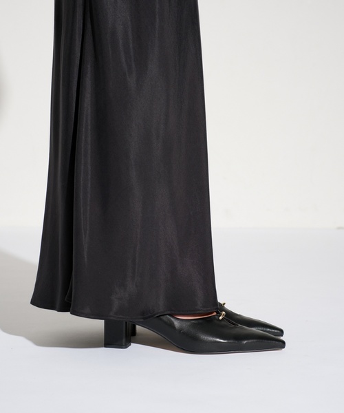 Le Talon GRISE パンプス GRISE5cmレザーカットアウトパンプス