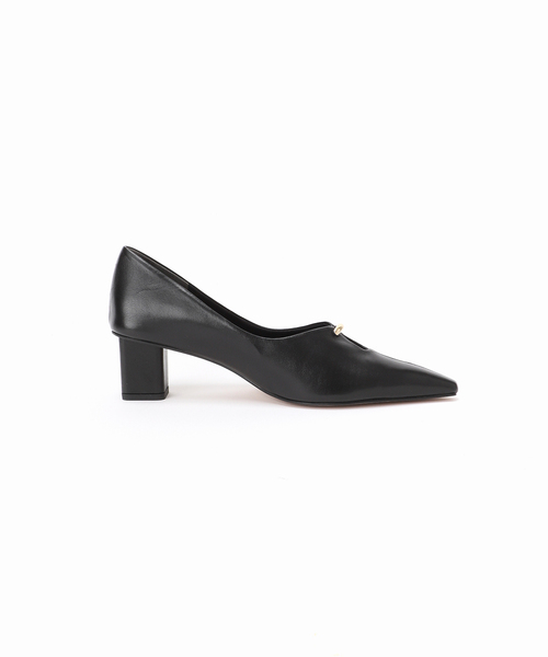 Le Talon GRISE パンプス GRISE5cmレザーカットアウトパンプス
