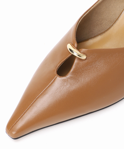 パンプス　Le Talon GRISE GRISE 4.5レザーツイストモチーフパンプス（パンプス）｜LE