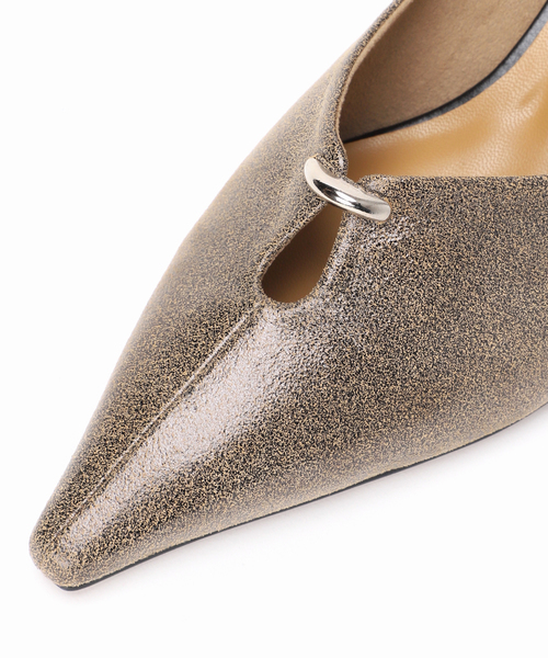 Le Talon GRISEローヒール Le Talon GRISE パンプス GRISE5cmレザーカットアウトパンプス