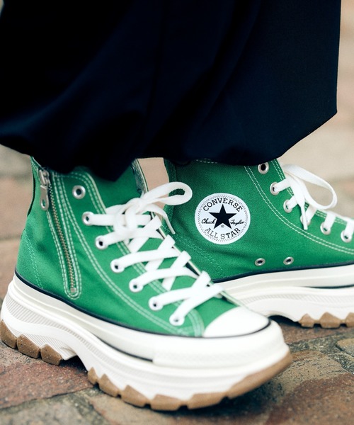 CONVERSE（コンバース） ハイカットスニーカー 4h グリーン メンズ
