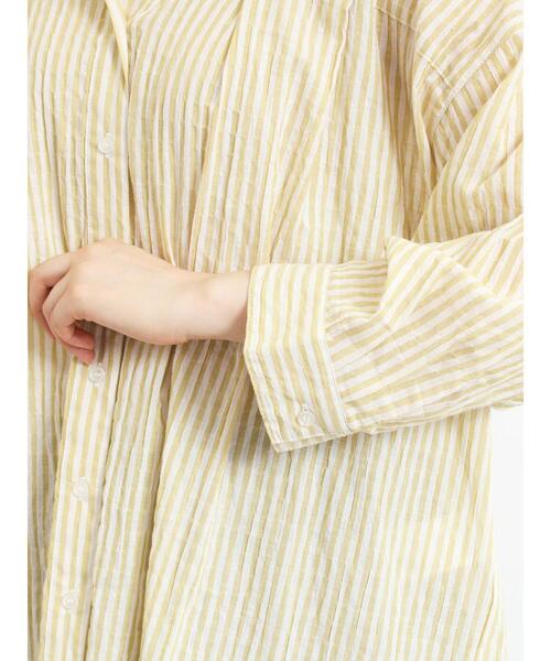 outil ストライプ柄 七分袖カットソー サイズ2 Samansa Mos2（サマンサモスモス） ブラウス シャツ ストライプ柄七分