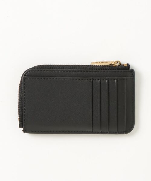 「CHARLES & KEITH」 ワンポイントカードケース - ブラック レディース