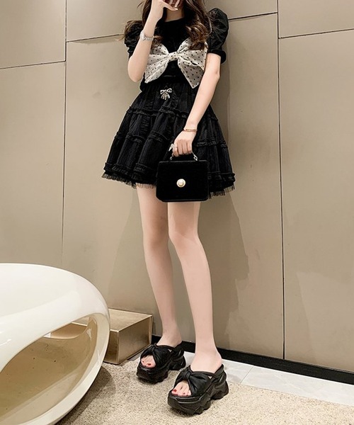 「Lace Ladies」 フラットサンダル 23 モカ レディース_画像2