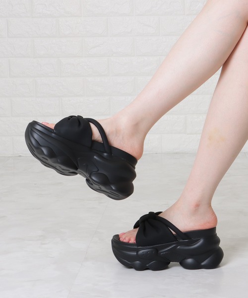 「Lace Ladies」 フラットサンダル 23 モカ レディース_画像8