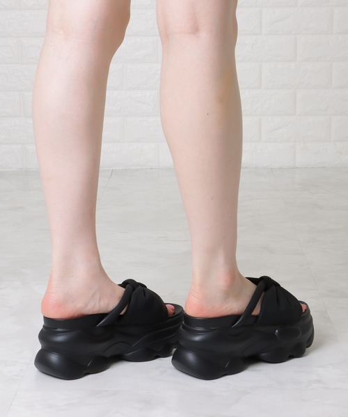 「Lace Ladies」 フラットサンダル 23 モカ レディース_画像9