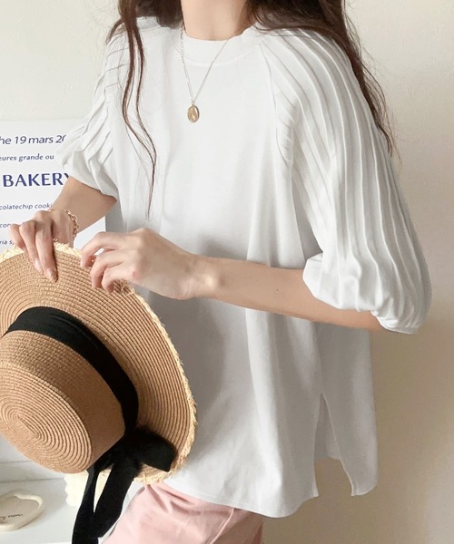 「classicalelf」 半袖カットソー LARGE ホワイト レディース_画像3