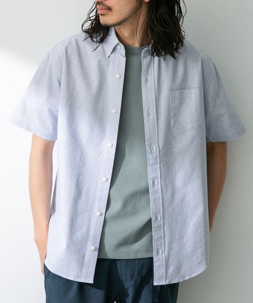 「URBAN RESEARCH Sonny Label」 半袖シャツ X-LARGE ネイビー メンズ_画像8