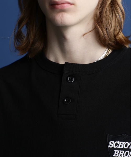 Schott N.Y.C（ショット） 「schott」 半袖Tシャツ M ブラック メンズ
