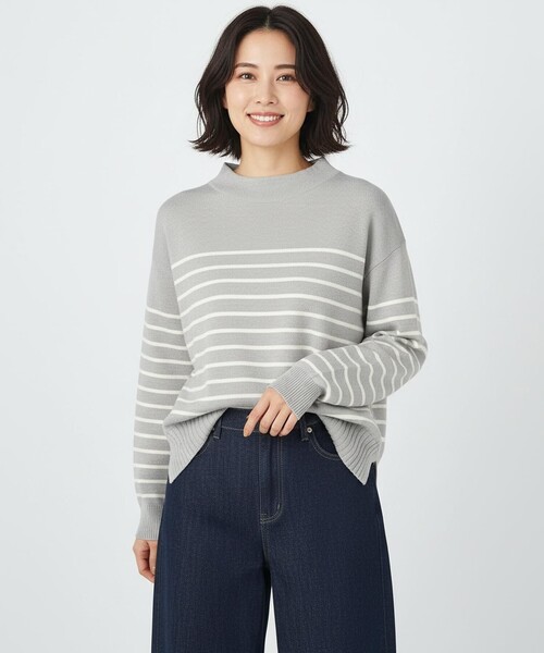 ANY（エニィ） ニット セーター 「新色追加」ハイネックデイリーニット