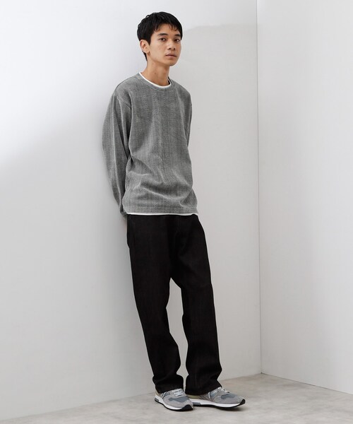 THE SHOP TK tシャツ 「心地良い、滑らかさ」レイヤード風ケーブル