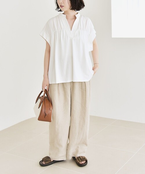 「quaranciel」 半袖カットソー ONE SIZE ブラック レディース_画像2