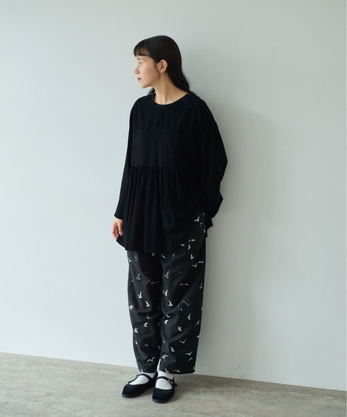 yuni パンツ bird刺繍 drawstrings レディース : ZOZOTOWN Yahoo!店