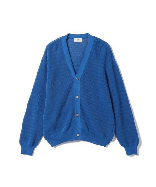 SEAGREEN（シーグリーン） カーディガン PAPER KNIT BORDER CARDIGAN 