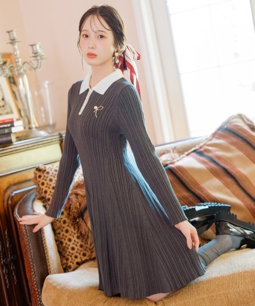 WILLSELECTION（ウィルセレクション） ワンピース ポロカラーフレア