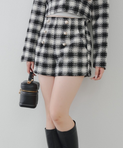 continuer de NICE CLAUP パンツ 「セットアップ対応」金釦ツイード
