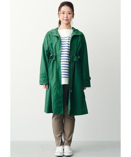 「IEDIT」 マウンテンパーカー LARGE グリーン レディース_画像2