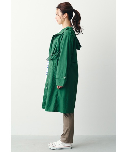 「IEDIT」 マウンテンパーカー LARGE グリーン レディース_画像3