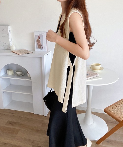 「Java」 ベスト LARGE ブラック レディース_画像4