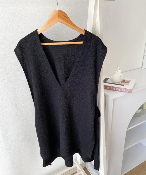 「Java」 ベスト LARGE ブラック レディース_画像8