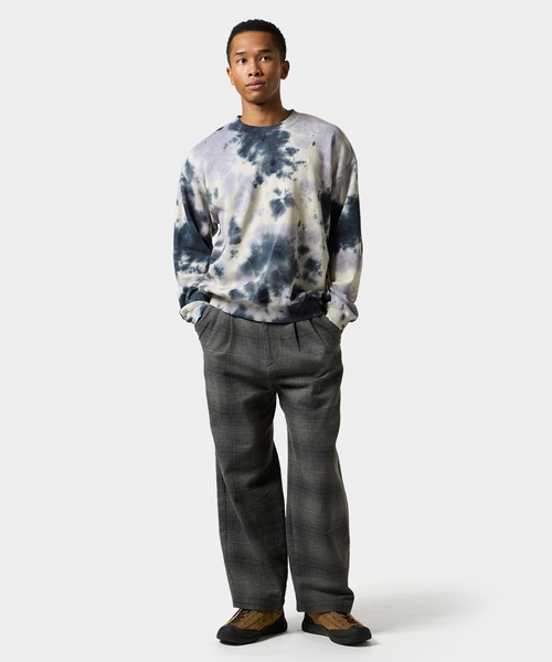 HUF（ハフ） トレーナー スウェット TIE DYE 89 LOGO CREW メンズ