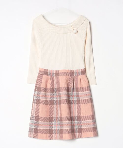 ブルーレーベルクレストブリッジ ドッキングワンピース 36 中古・古着通販】BLUE LABEL CRESTBRIDGE (ブルーレーベルクレスト