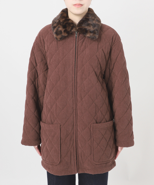 B.C STOCK（ベーセーストック） コート アウター 「ZOZO限定」ファー襟