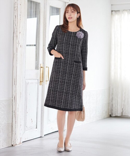 Tiaclasse ワンピース ツイードAラインワンピース : ZOZOTOWN Yahoo!店