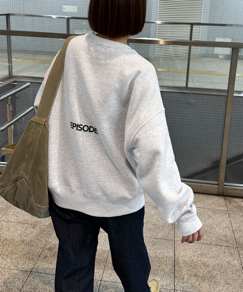 「CANAL JEAN」 スウェットカットソー MEDIUM ブラック レディース_画像4