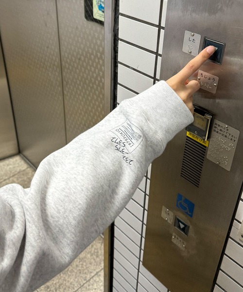 「CANAL JEAN」 スウェットカットソー MEDIUM ブラック レディース_画像5