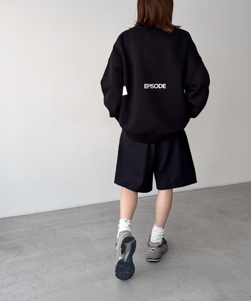 「CANAL JEAN」 スウェットカットソー MEDIUM ブラック レディース_画像8