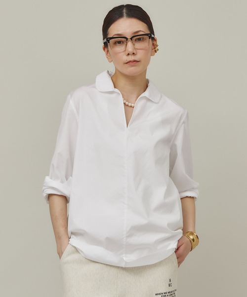 タグ付き未使用　カレンソロジー　ブラウス Curensology（カレンソロジー） 長袖ブラウス FREE ホワイト