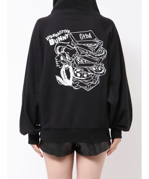 サ*き様 60's Rabbit Hooded Sweat 　パーカー　ビンテー GYDA（ジェイダ） パーカー HYPERACTIVE BUNNYスウェットパーカー