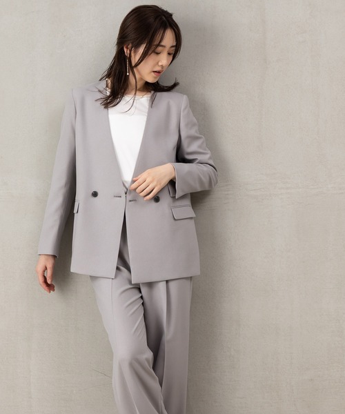 ROBEDECORA セットアップ 「洗えるウールタッチスーツ」ダブル